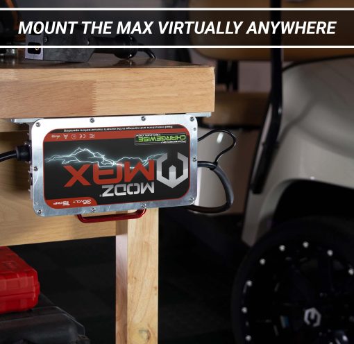 Cargador de Bateria de Carro de Golf MODZ Max36 15 AMP Compatible con Carros de 36 Voltios Club Car, EZGO y Yamaha con Enchufe Crowfoot - Imagen 3