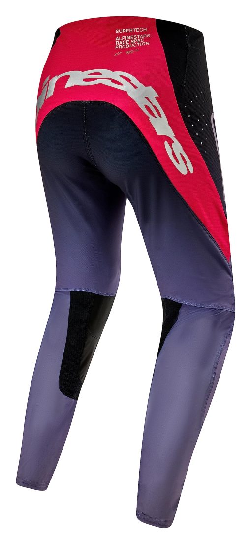 Pantalones de Motocross para Hombre Alpinestars Supertech Dade Iron/Red Berry - Imagen 2