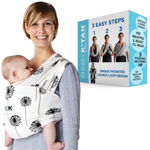 Portabebes Original Baby K'tan: #1 Envoltura Facil, Suave, Sin Anillos, Sin Hebillas | 5 en 1 Fular para Bebes | La Mejor Envoltura de Manos Libres para Recien Nacidos hasta Ninos de 35lb (Ver Tabla de Tallas)
