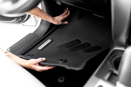 Tapetes de piso delanteros BaseLayer para Toyota 4Runner (2013-2024) & Lexus GX 460 (2014-2023) - Ajuste personalizado, Tapetes impermeables, Duraderos para todo clima - Hechos en EE. UU. (Rojo) - Imagen 5