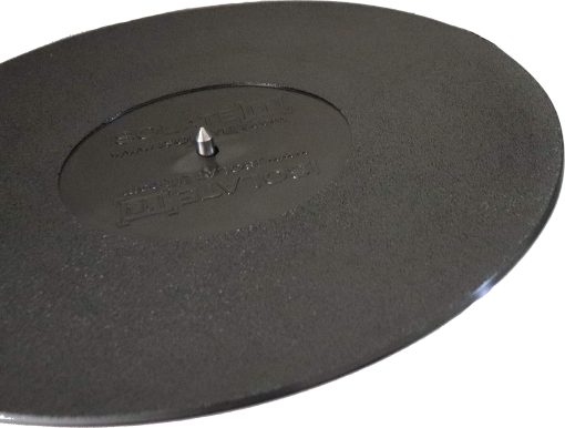 Tapete de goma para tocadiscos de 6 mm Isolate IT Sorbothane en negro para DJs y profesionales del audio