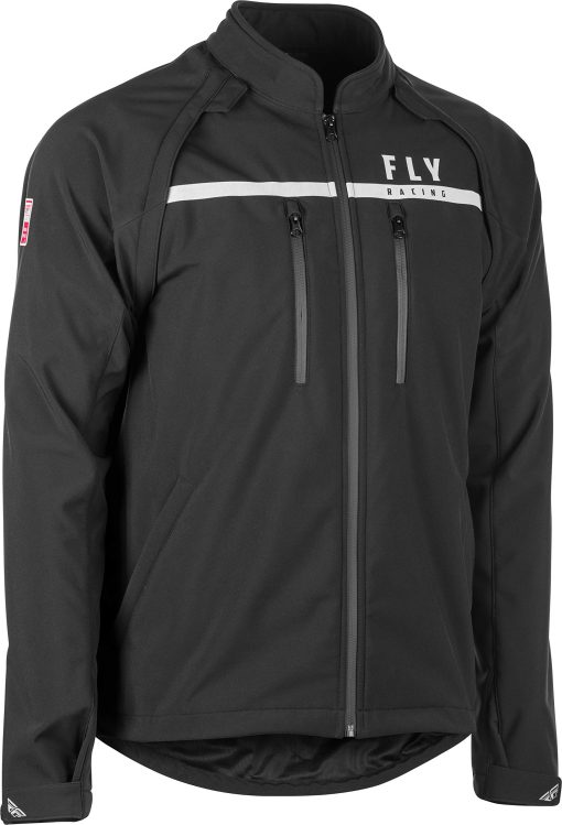 Chamarra Fly Racing Patrol Softshell (Negro, Pequeno)