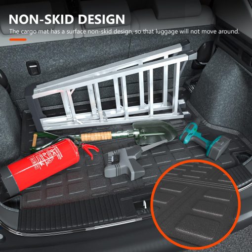 Powoq Protector de maletero compatible con Honda HRV 2016-2022 Alfombrilla de maletero de TPE Reemplazo de alfombrilla de maletero para Honda HRV Accesorios (2016-2022 HRV, Alfombrilla de maletero trasera) - Imagen 4