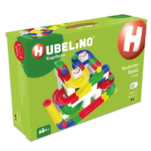 Hubelino 123 Piezas Caja de Construccion Basica - El Original Juego de Inicio de Canicas - Hecho en Alemania