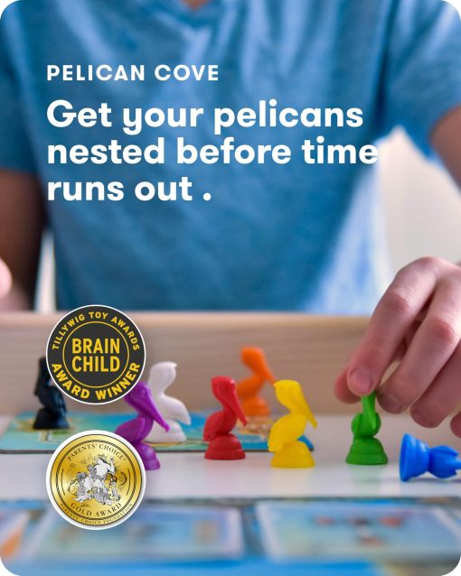 Juego de Estrategia SimplyFun Pelican Cove - Domina los Desafios de Anidacion Rapidos con Este Juego Educativo de Tablero para Edades 8+, 1-5 Jugadores - Imagen 2