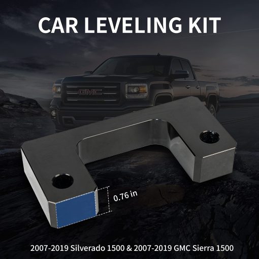 Kit de Nivelacion Levantamiento de Suspension - Elevador de 3.5" Delante y 3" Atras Compatible con Chevrolet Silverado 1500 GMC Sierra 1500 2WD 4WD 2007-2019 - Imagen 6