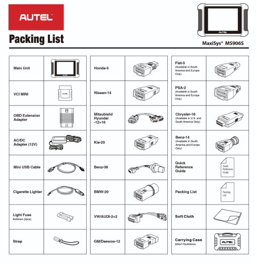 Autel Scanner MaxiSys MS906S 2023 Version Avanzada MS906 MS906BT MK906BT Escaner OBD2 Inalambrico con Probador de Bateria & Herramienta TPMS Control Bidireccional Codificacion ECU 31+ Servicios Compatible con BT506 MV108 - Imagen 7