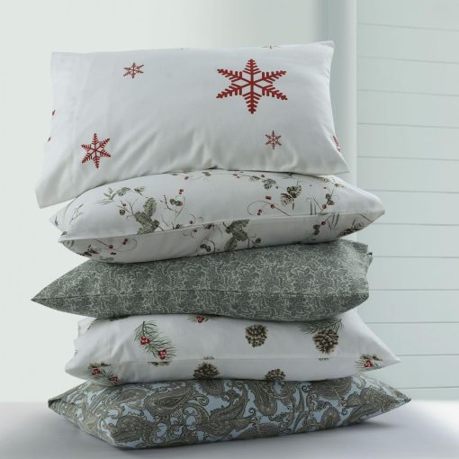 Juego de sabanas de franela 100% algodon Queen Tribeca Living, sabanas de franela portuguesa ultra suaves, juego de ropa de cama de 4 piezas con bolsillo extra profundo, franela acogedora de 170 GSM, Harmony - Imagen 6