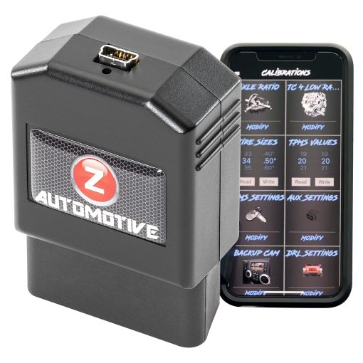 Programador Z Automotive JK Blaster - Compatible con Jeep Wrangler JK 2007-2018 - Personaliza mas de 12 configuraciones de vehiculo con la App para Smartphone, Activa el Modo de Show de Luces, Modo de Winch, Ajustes de PSI de TPMS y Mas