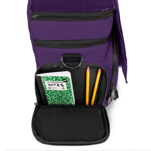 Bolsa de Viaje ENHANCE para Edicion Coleccionista de DND, Bolsa Compatible con Dungeons and Dragons, Soporte para Tapete de Batalla, Bolsillos para Dados y Accesorios, Capacidad para 4-8 Libros (Dragon Purpura) - Imagen 8