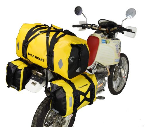 Bolsa Impermeable WILD HEART para Motocicleta, Alforja de 50L, Bolsa de Tanque, Bolsa Lateral para Motor (Amarillo) - Imagen 3