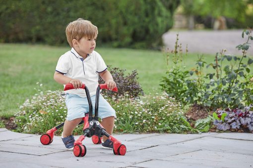 Scramblebug Beetle Balance Bike | Juguete de Desarrollo de 4 Ruedas para Equilibrio y Confianza en Bebes | Ideal para Interiores y Exteriores | Plegable para Guardar y Viajar | Regalo de Cumpleanos, Pascua para Bebes de 1-2 Anos - Imagen 4
