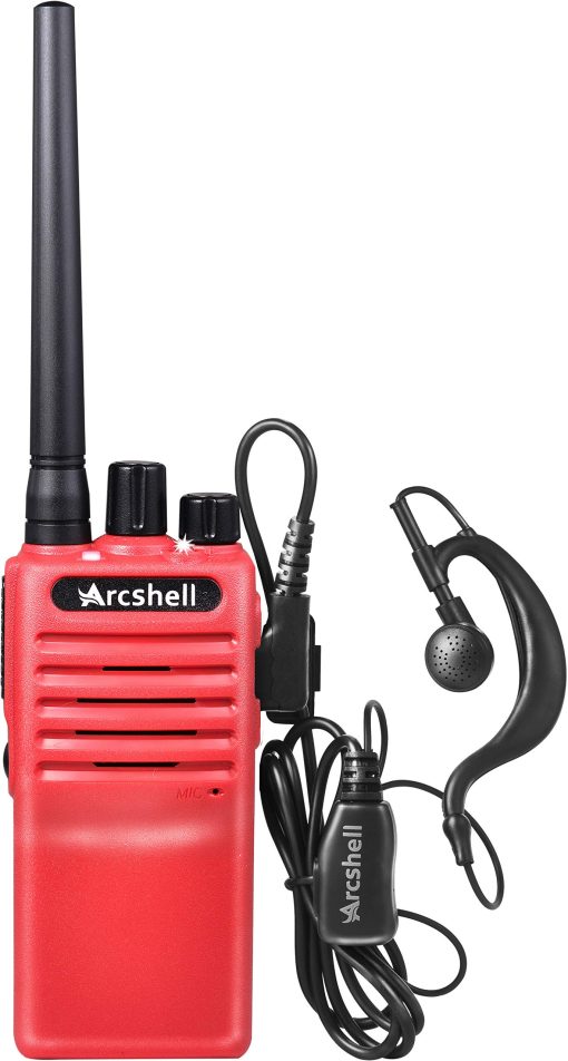 Radios bidireccionales de largo alcance recargables Arcshell con auricular 6 Pack Arcshell AR-7 Walkie Talkies Bateria de iones de litio y cargador incluidos - Imagen 2
