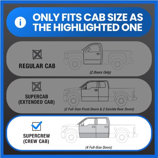 Tyger Auto Caja de Almacenamiento Trasero para Asiento Trasero TG-CB5F2228 Compatible con Ford F-150 2015-2024; Ford F-250/F-350/F-450/F-550 Super Duty 2017-2023 | Cabina de Tripulacion | Organizador Negro - Imagen 2