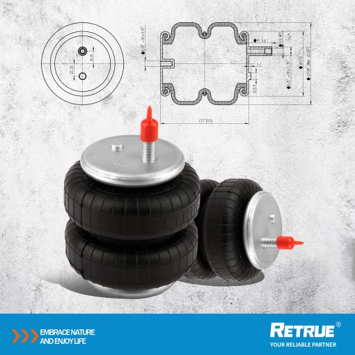 Kit de Suspension de Bolsa de Aire RETRUE para Toyota Tundra 2007-2021 [hasta 5,000 libras de Capacidad de Nivelacion de Carga] Reemplaza Firestone 2445 - Imagen 2