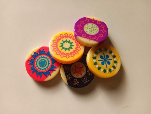 Juego de 4 golpeadores de carrom de tamano estandar AnNafi para torneos con superficie lisa y excelente rebote - Imagen 3