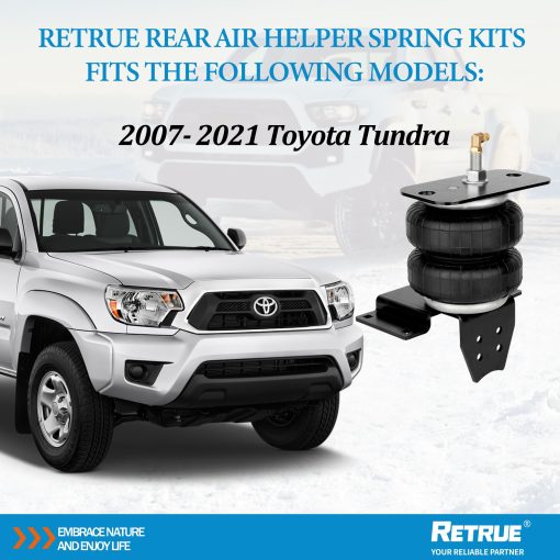 Kit de Suspension de Bolsa de Aire RETRUE para Toyota Tundra 2007-2021 [hasta 5,000 libras de Capacidad de Nivelacion de Carga] Reemplaza Firestone 2445 - Imagen 5