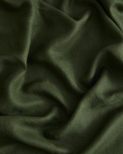 Sabana Ajustable de Lino Bed Threads - 100% Lino Frances - 170 GSM - Lujo y Eco-Amigable - Transpirable, Duradero y Suave - Sabana Ajustable Individual - Lavable a Maquina - Twin XL - Oliva - Imagen 3