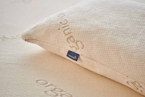 Almohada de latex organico Naturepedic - Almohada de cama estandar con comodidad suave - Almohada de lujo con relleno ajustable para dormir comodo, apoyo lumbar y alivio del dolor de cuello - Imagen 3