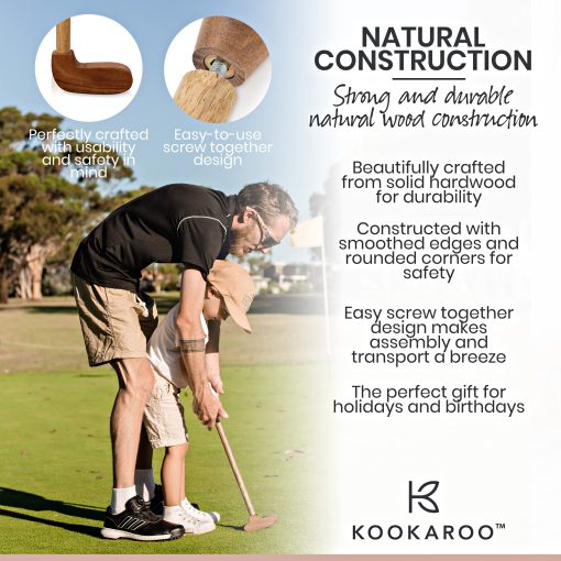 Set de Golf para Ninos KOOKAROO Edades 3-5 - Palos de Golf para Ninos 3-5 - Set de Golf para Ninos - Set de Golf para Ninos 4-8 - Juguete de Golf para Bebes - Set de Golf para Ninos de 2 Anos - Palos de Golf para Ninos Pequenos de 2 Anos - Mini Set de Golf - Palos de Golf para Bebes - Imagen 3