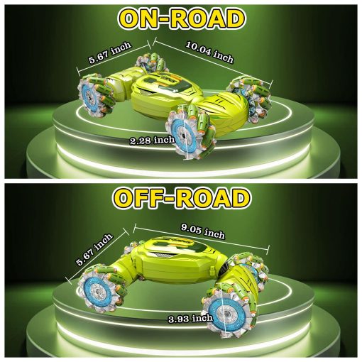 NESTALK Coche de Acrobacias RC con Sensor de Gestos para Ninos de 6 a 12 Anos, Coche Controlado por Mano de 2.4GHz con Luces y Musica Rotacion de 360? Traccion a las Cuatro Ruedas, Regalos de Cumpleanos Geniales para Ninos de 6 a 12 anos - Imagen 5