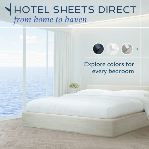 Juego de Sabanas 4 Piezas Hotel Sheets Direct Tamaño King, Sabanas 100% Viscosa de Bambu con 2 Fundas de Almohada, Ropa de Cama de Lujo Transpirable y Refrescante, Suave como la Seda, Gris Claro - Imagen 9