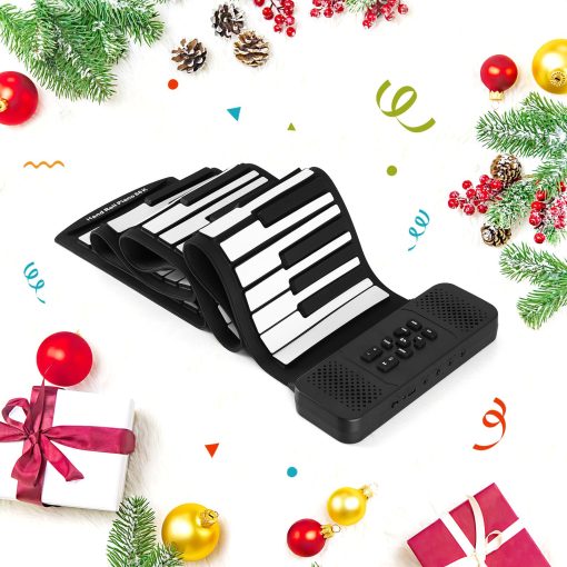 Piano Plegable para Niños Lujex, Teclado Digital Flexible Suave para Principiantes y Niños (Negro-88 teclas) - Imagen 8