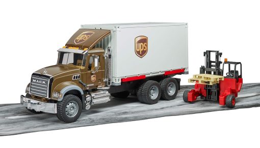 Camion Mack Granite Ups Logistics con Montacargas - Juguetes - Imagen 2