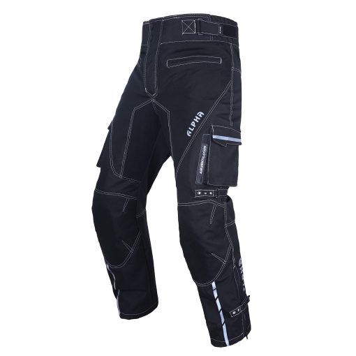 Pantalones de motocross para hombre con armadura, alta visibilidad, para montar en motocicleta de tierra, en carreras de doble deporte, en ATV, MX, BMX (NEGRO, CINTURA 40"-42" ENTREPIERNA 34")
