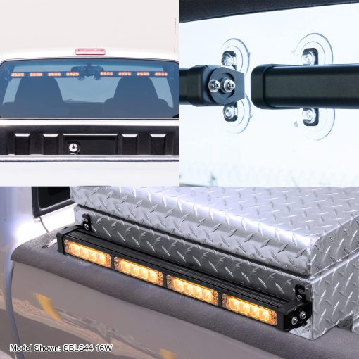 Barra de luz de advertencia LED SolarBlast 38" 32W Amber [Controlador TA] [48 Modos de Destello] [IP 67 Impermeable] Luz de emergencia amarilla intermitente direccional de seguridad para camiones y vehiculos - Imagen 3