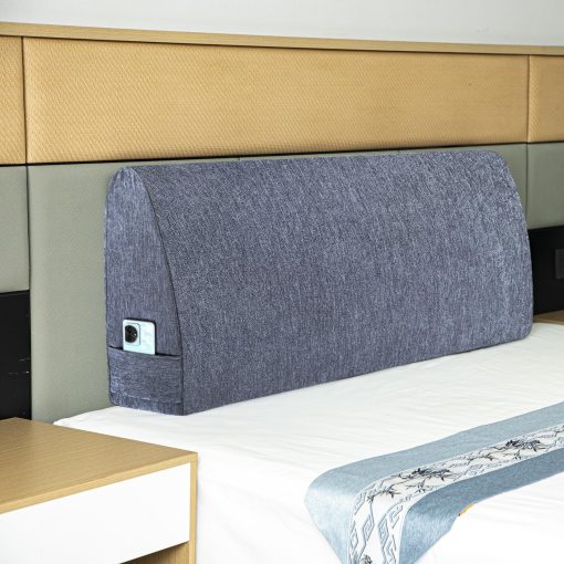 Almohada de cuna para cabecero MOSTUZ Almohada para cabecero de tamano queen Almohada de memoria de espuma Almohada de respaldo grande para descanso en la cama gris estrellado
