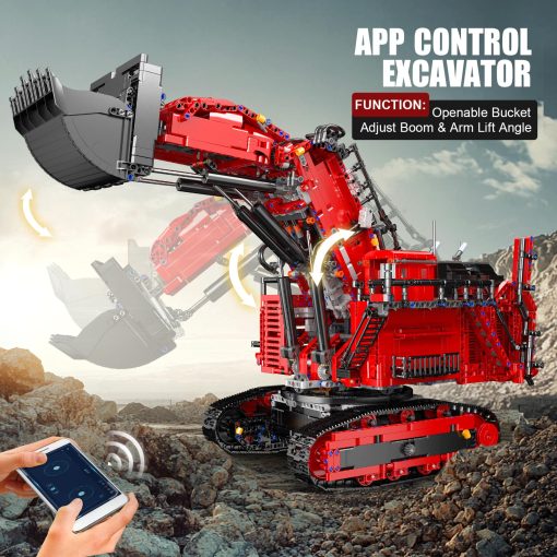 Mould King 17071 Juego de Construccion de Bulldozer Control Remoto, 4767 Piezas Modelo de Excavadora de Gran Tamano, Juguete de Vehiculos de Ingenieria Regalos para Adultos/Ninos - Imagen 2