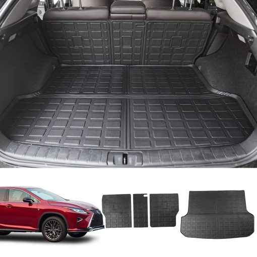Tapete para maletero Xipoo compatible con Lexus RX350 RX450H 2016-2022 Tapete para maletero y respaldo de carga de material TPE reemplazo para accesorios Lexus RX350 RX450H 2016-2022 (Tapete para maletero + Tapete para respaldo)