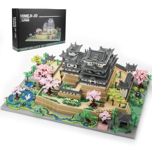 Set de bloques de construccion del Castillo de Himeji en Japon - Modelo de Micro Bloques de Arquitectura Coleccion de Monumentos 10080 PCS Juguete Coleccionable para Adultos y Ninos