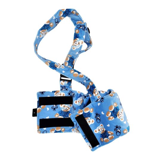 Panal para Perro Macho con Banda en el Vientre Reutilizable Lavable con Tirantes de Felpa Suave (L: Cintura 16" - 19", Paquete de 5 Colores) - Imagen 5