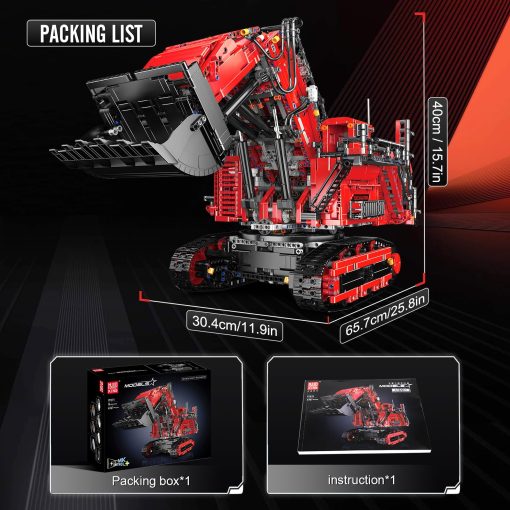 Mould King 17071 Juego de Construccion de Bulldozer Control Remoto, 4767 Piezas Modelo de Excavadora de Gran Tamano, Juguete de Vehiculos de Ingenieria Regalos para Adultos/Ninos - Imagen 7