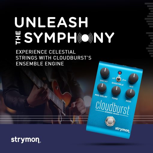 Pedal de Guitarra Strymon Cloudburst Ambient Reverb con Motor de Ensemble, para Guitarra Electrica y Acustica, Sintetizadores, Voces y Teclados - Imagen 2