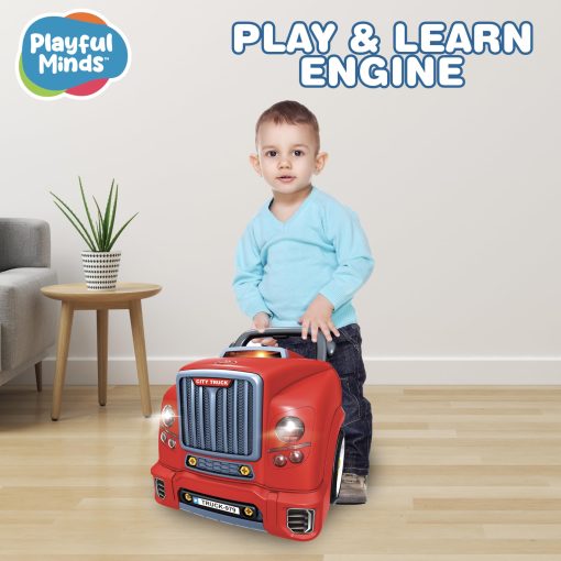 Juguete Motor de Camion Grande Interactivo de Mentes Juguetonas para Niños - Kit Completo de Reparacion Mecanica con Partes Removibles, Luces, Sonidos, Herramientas, Constructor de Motor para Niños - Imagen 7