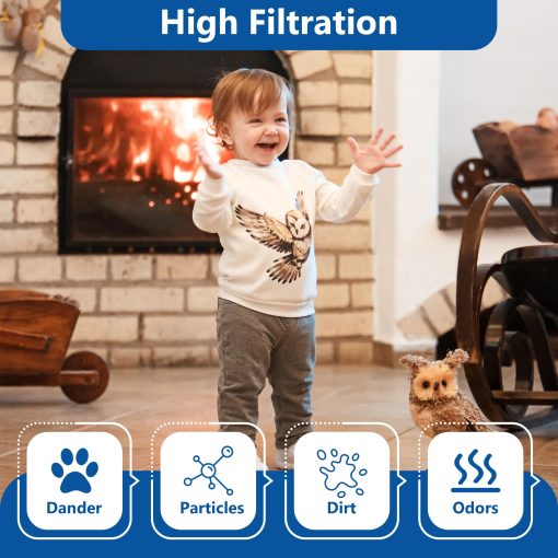Filtro de humidificador WF813 de repuesto para Equate EQWF813 PCWF813 RCM832 RWF813 EQ-2119-UL Filtros de mecha de humidificador de niebla fresca - Paquete de 4 - Imagen 4