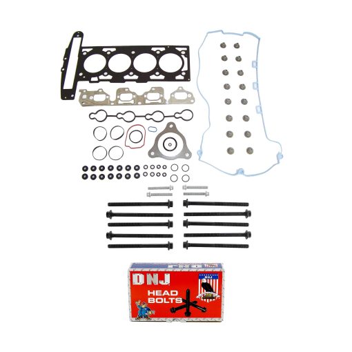 Juego de empaques de culata DNJ HGB3197 con juego de pernos de culata para Chevrolet Cobalt 2007-2008 2.2L 2198cc 134cid L4 DOHC