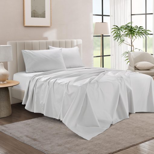 Juego de sabanas Split King para cama ajustable - 5 piezas | 1000 hilos de algodon egipcio | Juego de sabanas de lujo de hotel 100% egipcio para mujeres y hombres, hasta 17" de bolsillo profundo - Sabanas Split King blancas - Imagen 9