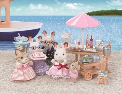 EPOCH Sylvanian Families Seaside Series Seaside Birthday Party