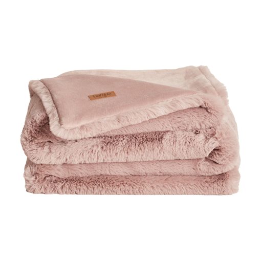 UnHide Marshmallow - Manta de Piel Sintetica - Peso Pesado, Manta Extra Suave - Hecha de Materiales Reciclados - Lavable a Maquina - Mediana (60" x 80") - Rosy Baby