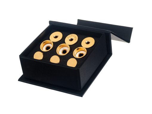 Kit de ajuste para trompeta para mejorar el sonido. Para todas las trompetas Yamaha & Stomvi. Personalizado KGUBrass (PESADO, Banado en Oro 24K)