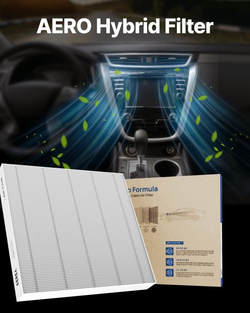Filtro de habitaculo para vehiculos con una vida util de 2 anos compatible con HYUNDAI/KIA Filtro Premium de grado E12 (240x196x20T) - Imagen 6