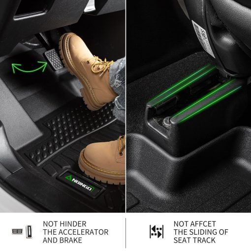 ANBINGO - Tapetes Personalizados para Mitsubishi Eclipse Cross 2024 2023 2022 2021 2020 2019 2018 Tapetes de Coche Impermeables Todo Clima Resistentes de TPE para Automoviles Pesados Frontales y Traseros Juego Completo-Negro - Imagen 6