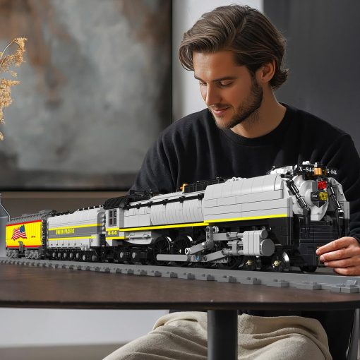 JMBricklayer Juego de Trenes Bloques de Construccion Kit, Tren de Vapor UP844 Control Remoto con Luces 51112, Juego de Construccion de Trenes Modelo para Adultos, Regalos de Trenes de Navidad para Adolescentes 14+, 3357 Piezas - Imagen 7