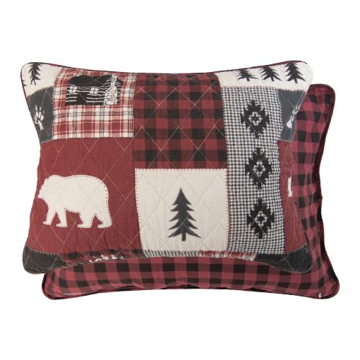 Juego de Ropa de Cama Acolchado de Algodon Donna Sharp Bear Peak - Juego de Edredon Tamaño King de 3 Piezas - Incluye 1 Edredon y 2 Fundas de Almohada - Lavable a Maquina - Perfecto para Decoracion Rustica - Imagen 5