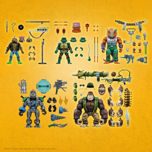 Super7 Teenage Mutant Ninja Turtles Ultimates W7 - Figura de Accion Guerrilla Gorilla - Imagen 6