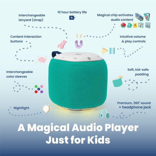 Storypod El Sistema de Reproduccion de Audio Primero de Aprendizaje | Conjunto de Inicio con Funda Intercambiable en Turquesa | Juguete Educativo Interactivo y Cuentacuentos | Niños y Niñas | Niños Pequeños | Niños en Edad Preescolar - Imagen 3